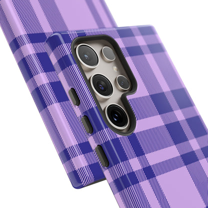 Purple Plaid Samsung Case