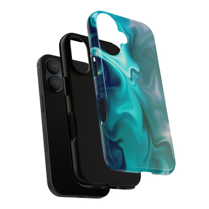 Turquoise Fluid iPhone Case