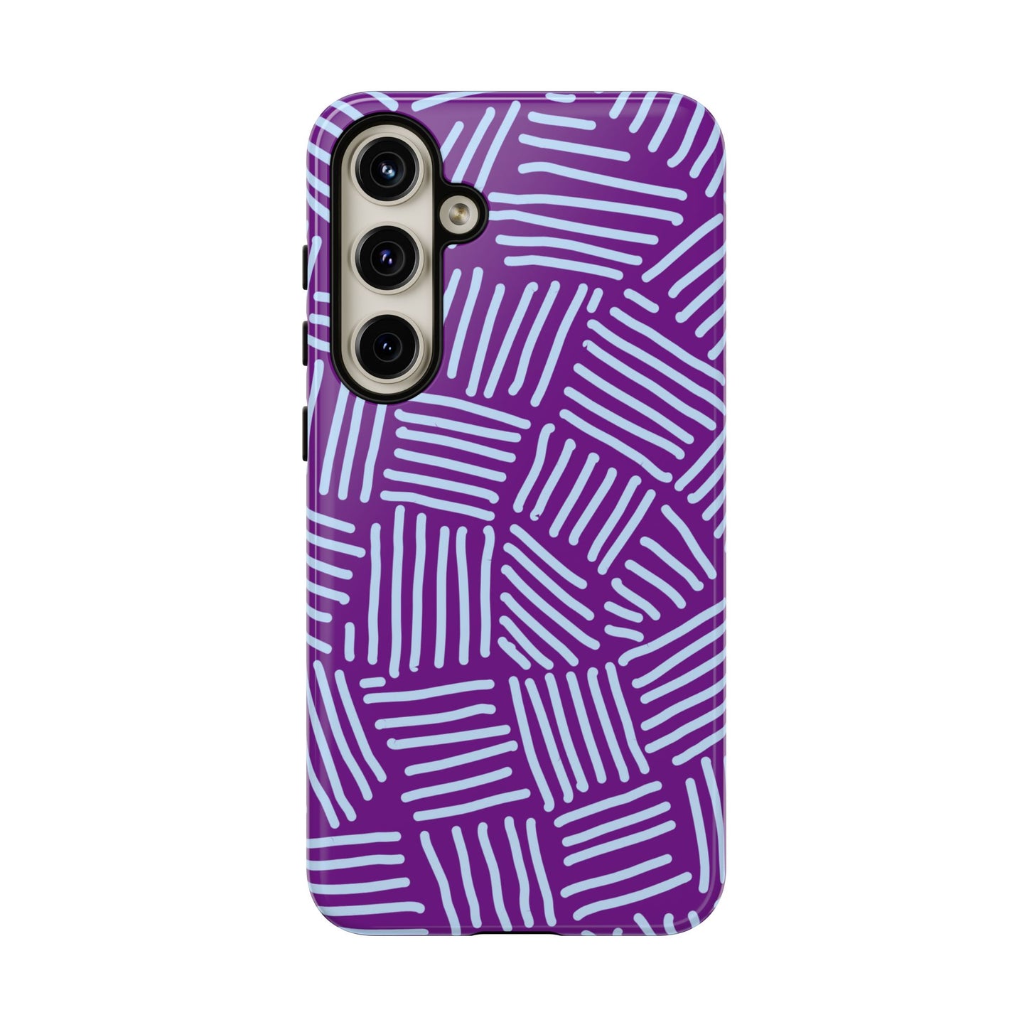 Endless Stripes Purple Samsung Case