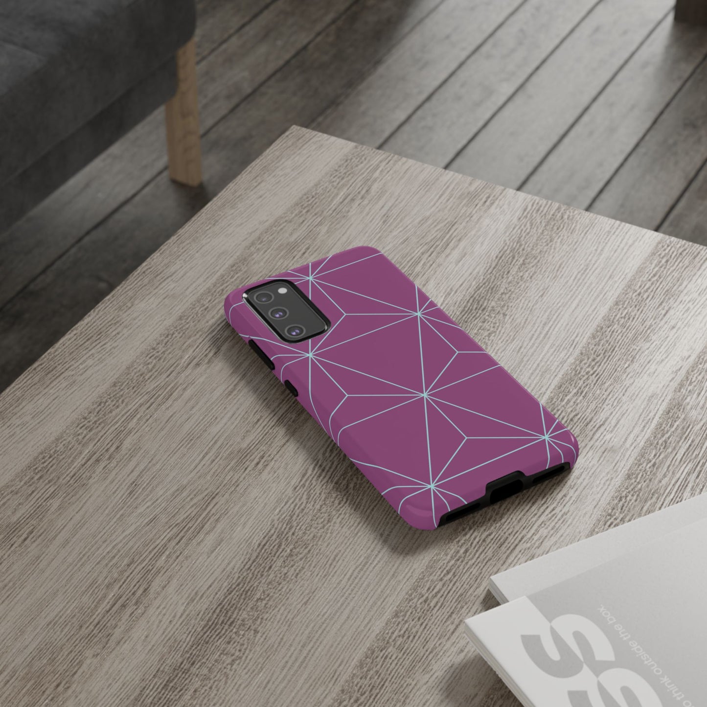 Purple Triangles Samsung Case