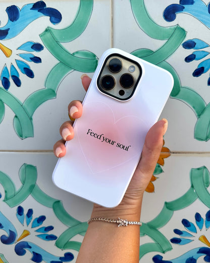 Feed Your Soul Pink iPhone Case